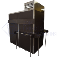 Кегератор-шкаф (холодильная камера) на 16 кег 50л, с боковой загрузкой с двумя двустворчатыми дверными ламинированными проемами 