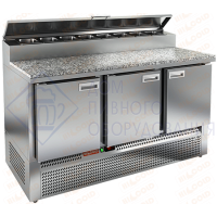 Стол холодильный для пиццы HICOLD PZE2-111/GN (1/6H) камень HICOLD