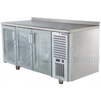 Холодильный стол со стеклянными дверьми 450 л. TD3GN-G. от +1 до +10°С. Полаир